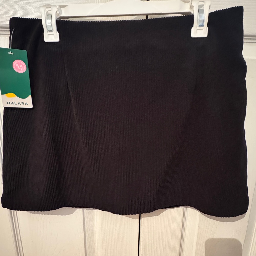 High Waisted 2-in-1 A Line Mini Corduroy Casual Skirt